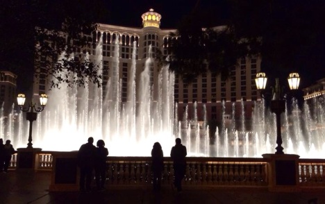 Atraksi Air Menari di the Fountains of Bellagio, Hotel Bellagio, Vegas 