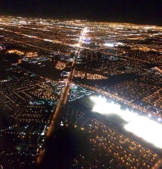 Pemandangan Vegas dari udara
